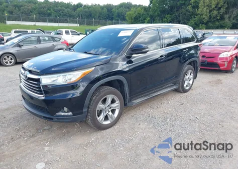 2015 Toyota Highlander Limited V6 z USA, uszkodzony, nr VIN 5TDDKRFH5FS076512